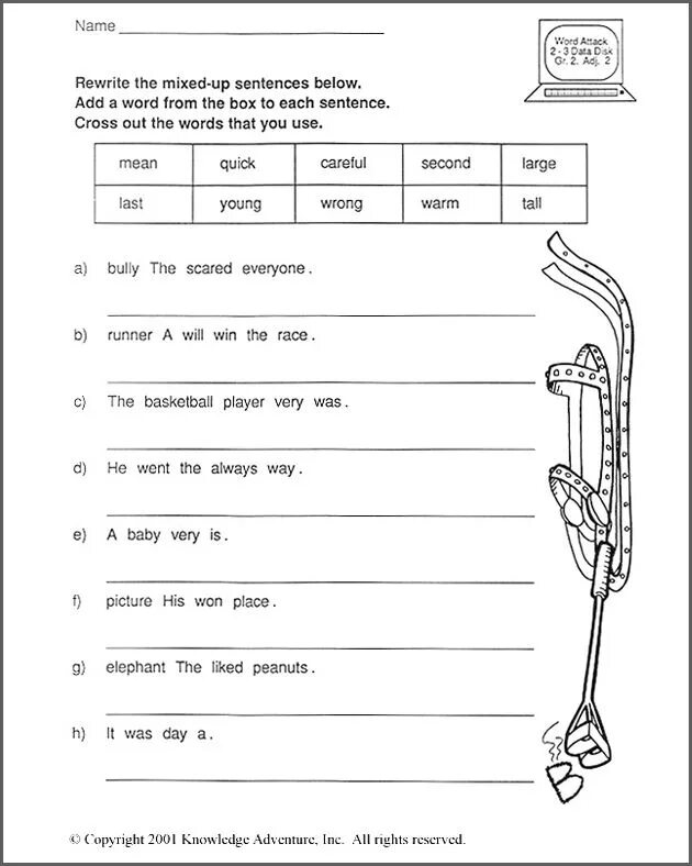 In each of the sentences below. Sentence Worksheets. Worksheets for 3 Grade. Sentence in English for Kids. Write sentences Worksheet.