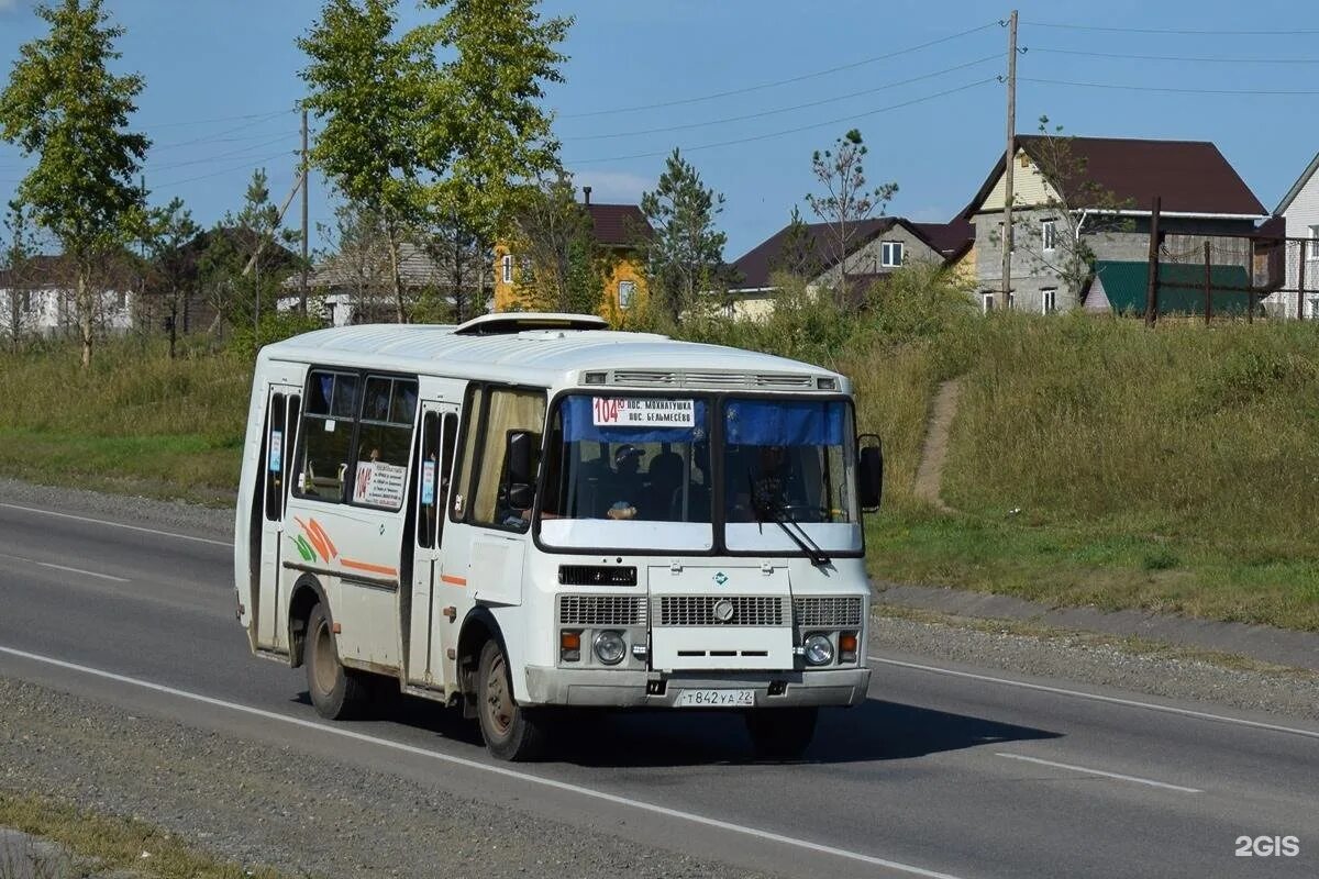 104 автобус на карте