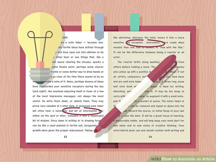 \Annotate-an-article. How to write an annotation. Annotating technique. Ennotana. You can use any 1