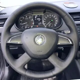 Кож руль шкода