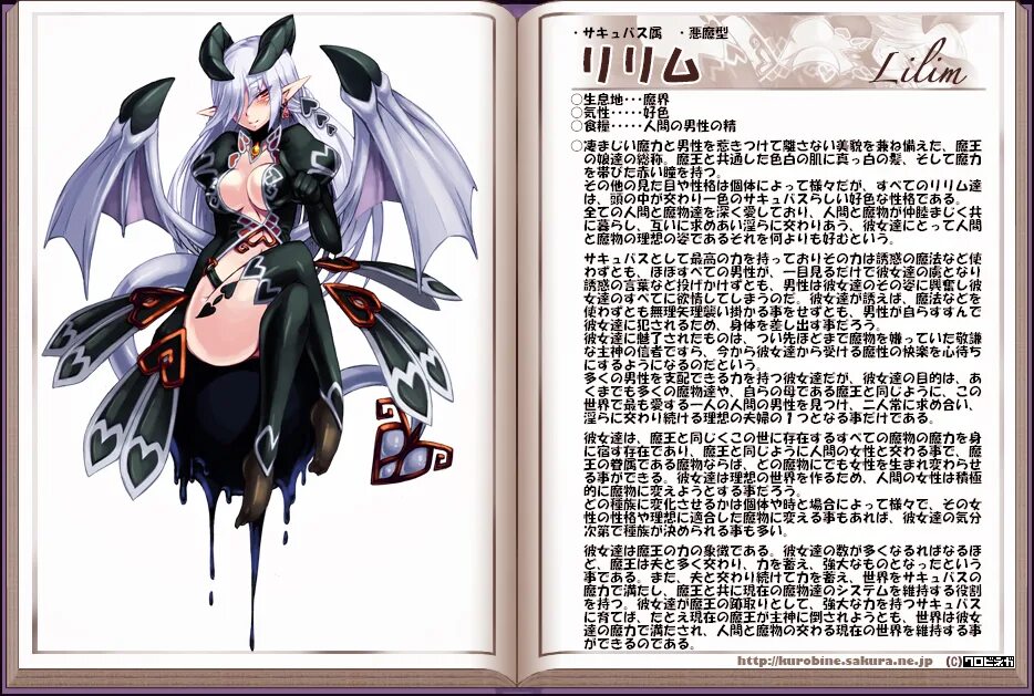 Monster girl Encyclopedia демон. Именнадемонов девушек. Энциклопедия девушек монстров Лилим. Имена для демонов девушек. Succubus rizza текст