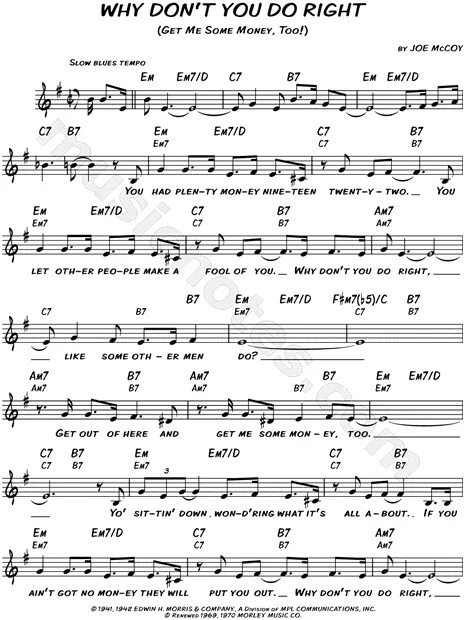 Why don't you do right Ноты. Why don't you do right Ноты для фортепиано. Peggy Lee why don't you do right (get me some money too). Why don't you do it right? Ноты. Can t take перевод