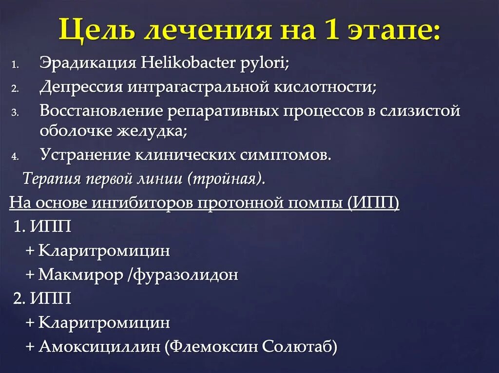 Фазы язвы