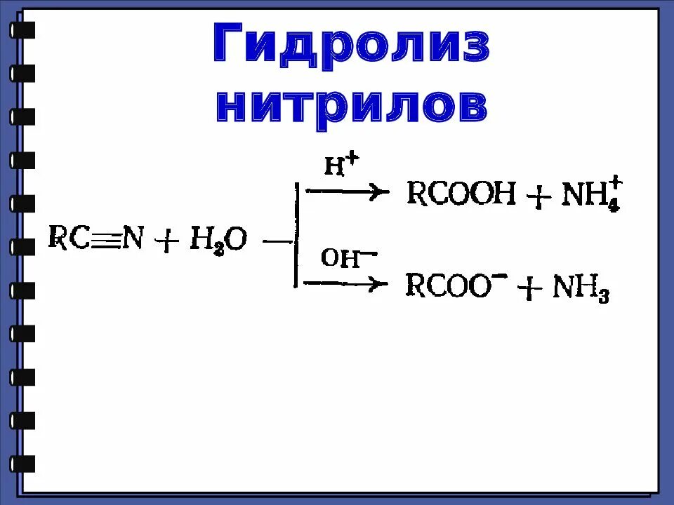 Гидролиз нитрилов