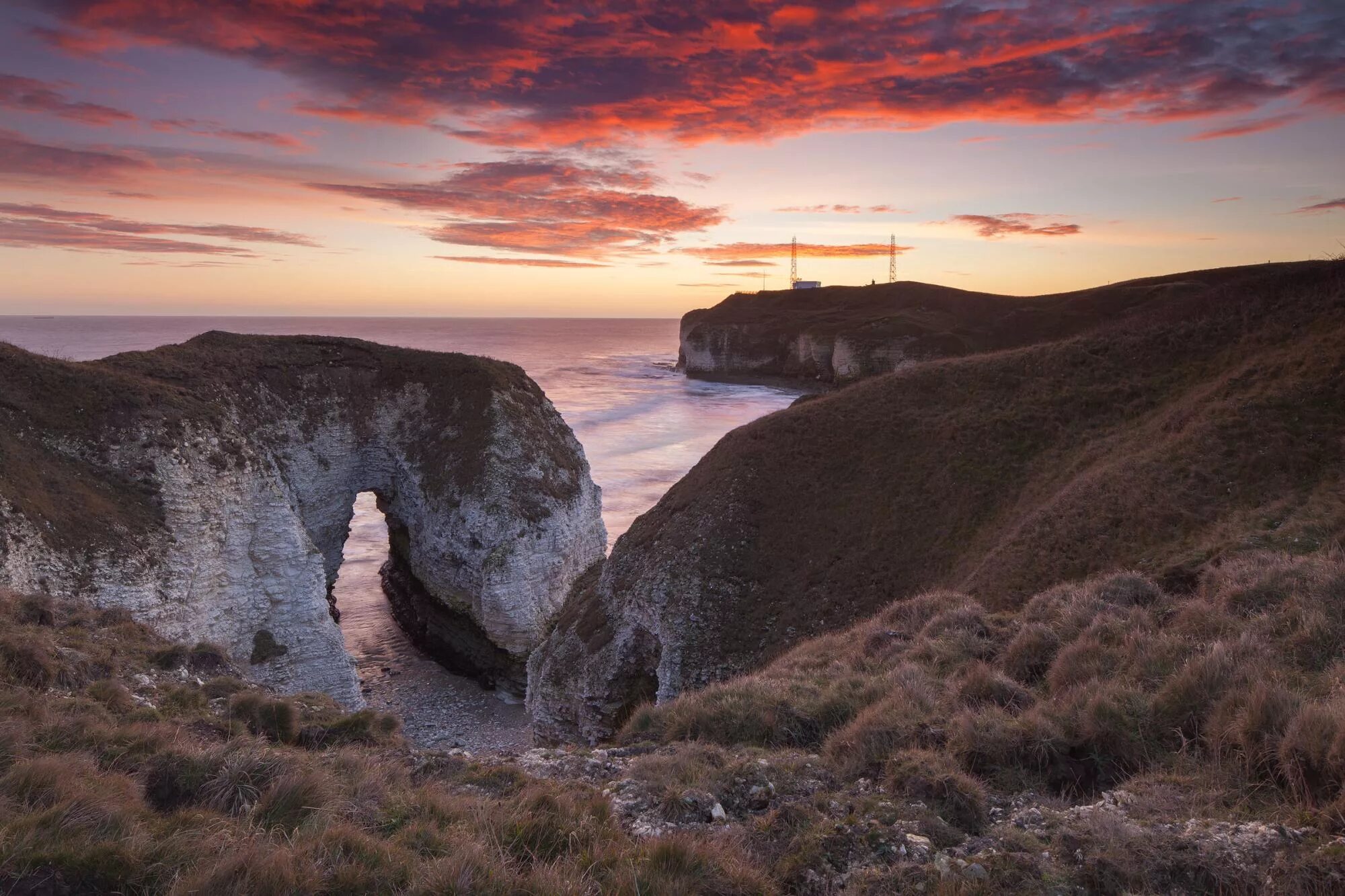 Coast david. Yorkshire coast. flamborough head. east yorkshire. flamborough head - 2025 - jumping the milestone.