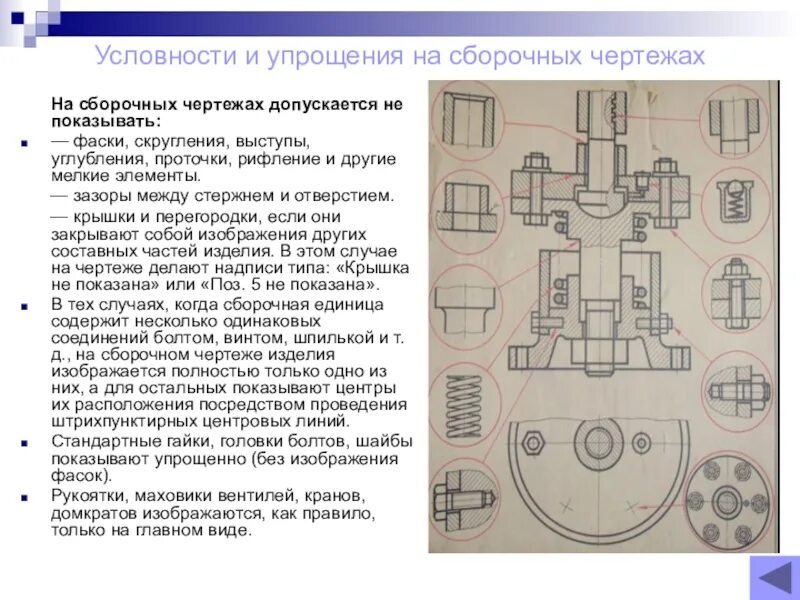 Flex упрощение сборочного чертежа Условности и упрощения на сборочных чертежах.