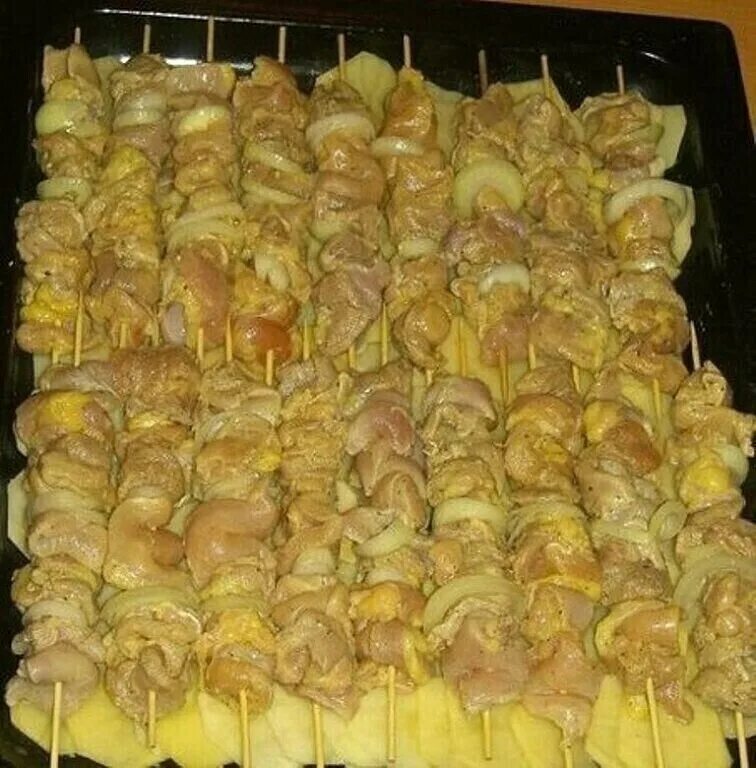 Запечь куриный шашлык в духовке