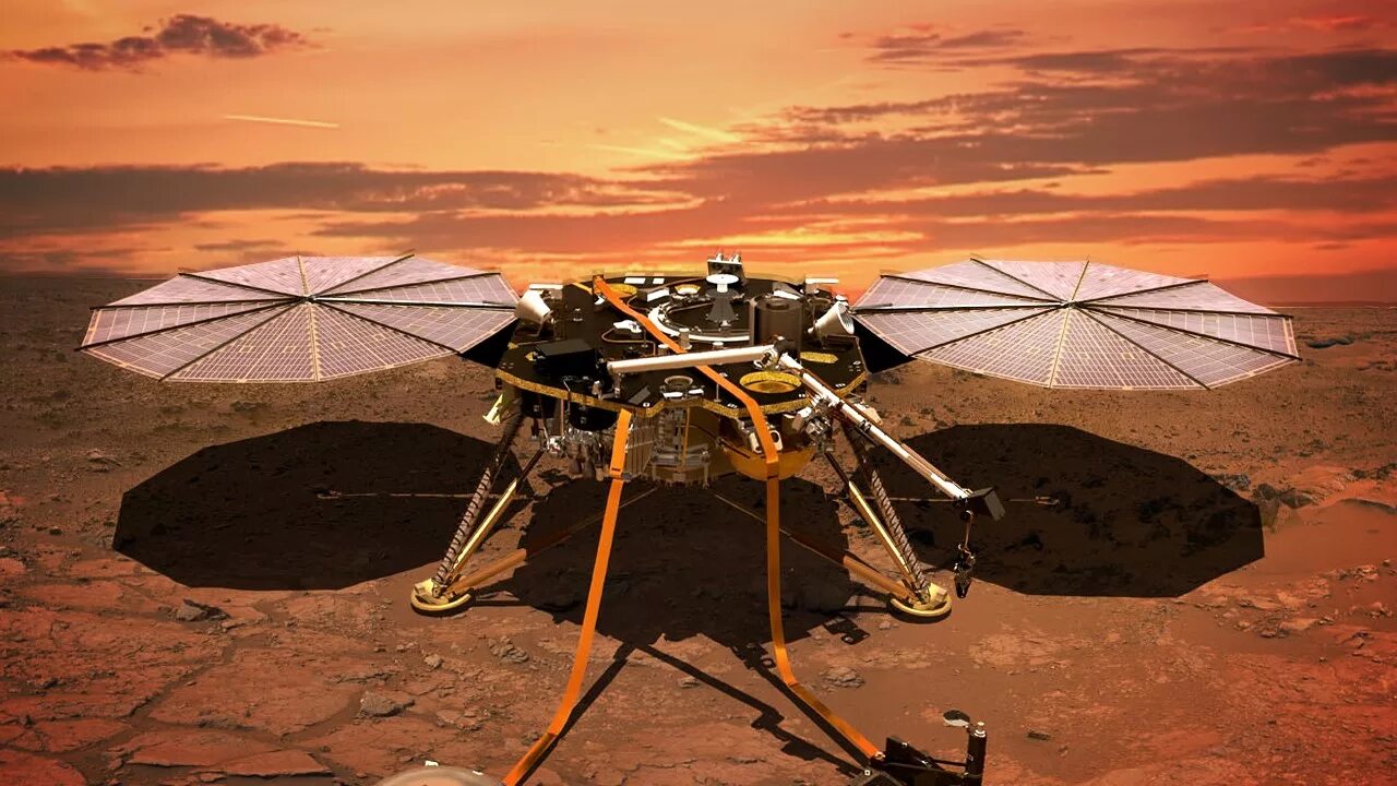 Марсианский зонд. Зонд NASA Insight. Аппарат Mars Insight. Марсоход космический аппарат. Марсианский Ровер Insight.