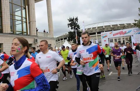 Благотворительный забег достигая цели