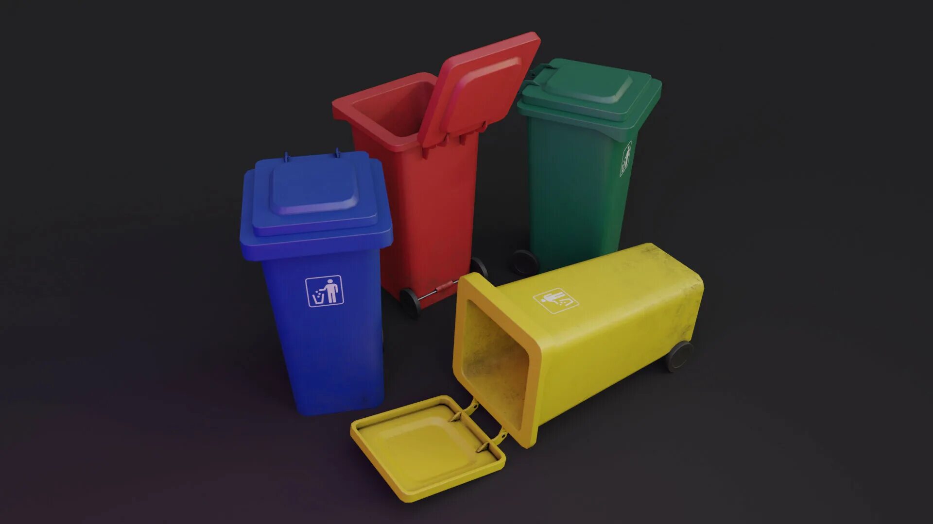 Trash bin. Trash bin 3d model. Plastic bin. Пластик фон мусор. Plastic Trash can.