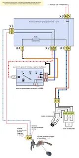 Схема подключения датчика уровня топлива ваз 2114