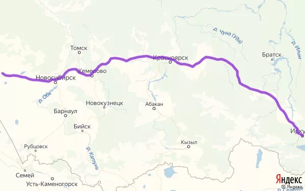 Новокузнецк Иркутск маршрут.