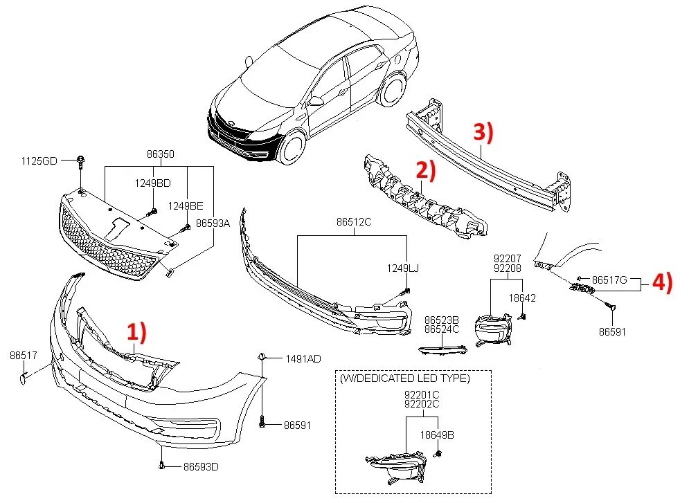 Купить запчасти киа рио. Из чего состоит передний бампер Киа Рио 3. Схема переднего бампера Киа Рио 4. Их чего состоит передний бампер Киа Рио 3. Элементы переднего бампера Киа Рио 3 Рестайлинг.