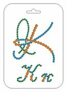 Трафареты для страз*Монограмма Буква "К" Трафареты для страз. Декорирование