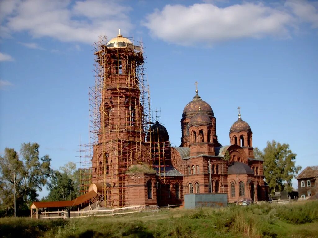 Погода ершовка аткарского района саратовской области. Храм Николая Чудотворца Ершовка Удмуртия. Храм Николая Чудотворца с. Ершовка. Ершовская Церковь Камбарский район. Село Ершовка Удмуртия Камбарский район.