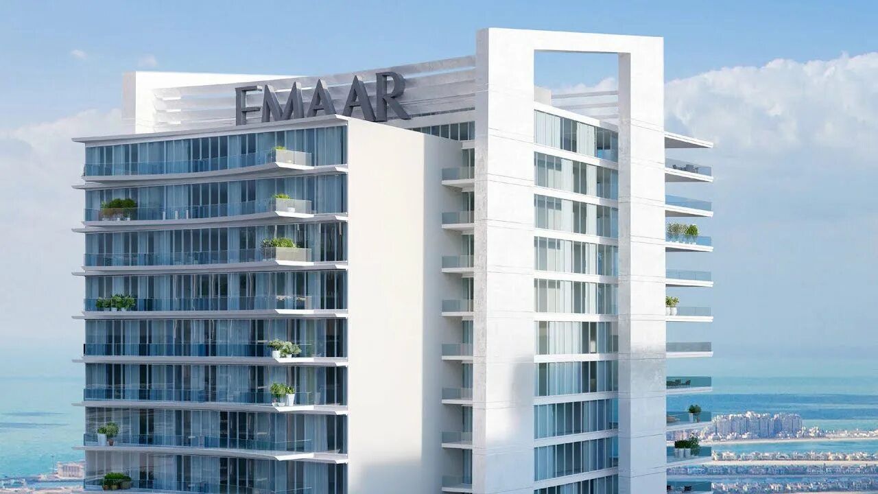Emaar beachfront. Эмаар бичфронт. Marina vista. Недвижимость оаэ. Beach mansion дубай.