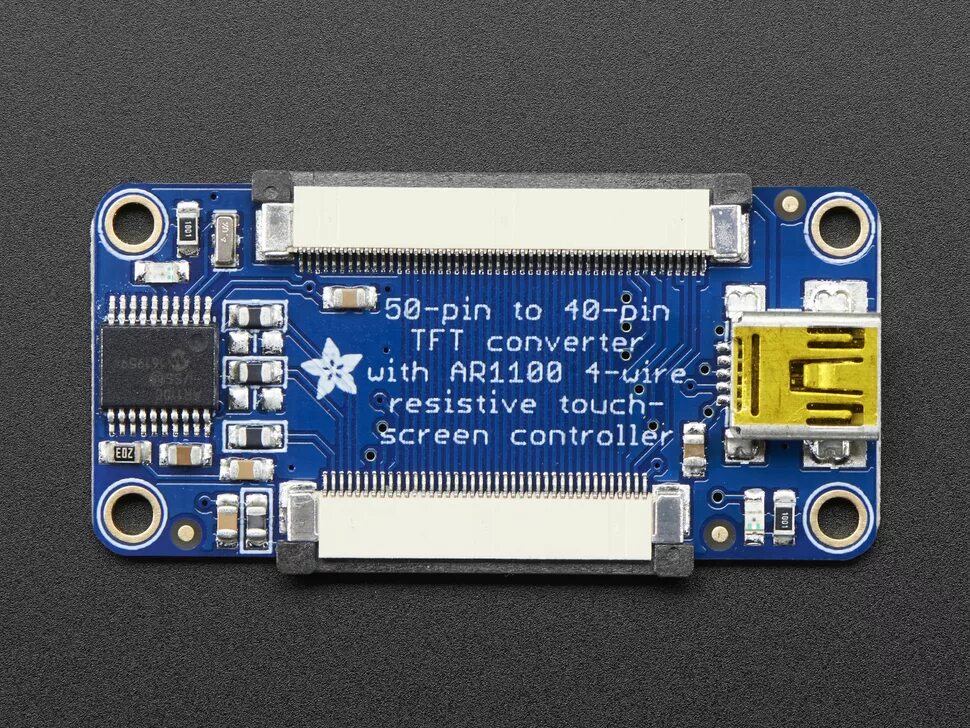 Touch screen controller. Tft lcd 50 pin. ar1100 adafruit. конвертор tft. resistive touch screen.