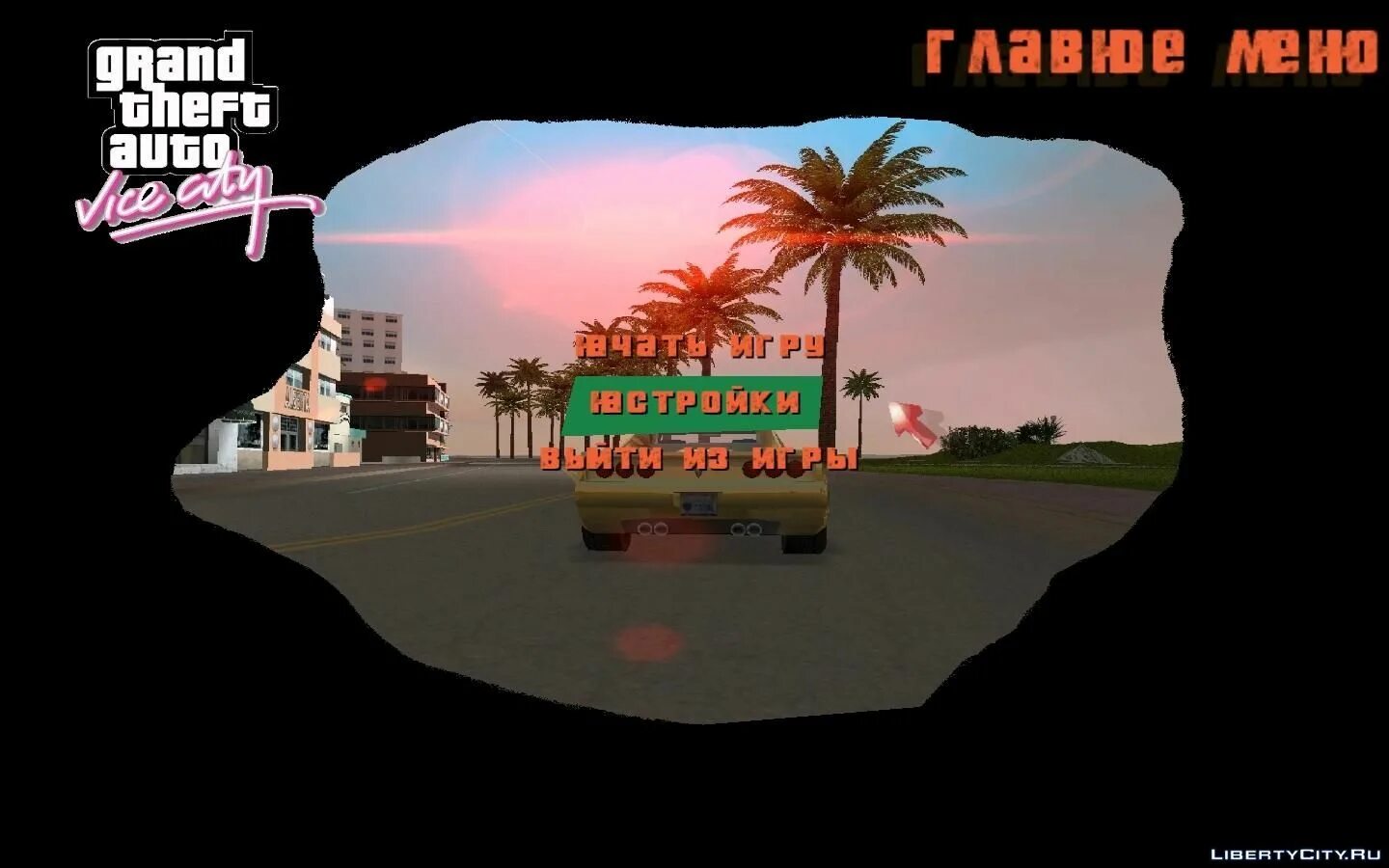 Вай сити мод меню. Фон меню гта вайс сити. gta vice city фон меню. вайс сити сториес фон. vice city указатель.