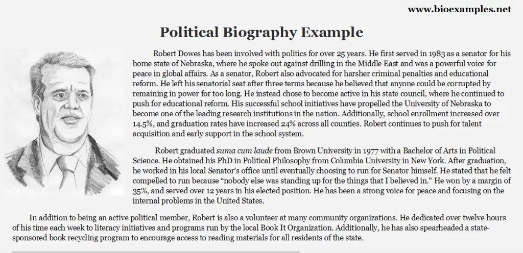 What is a biography. Biography example. example of bio. autobiography example. biography example for students.