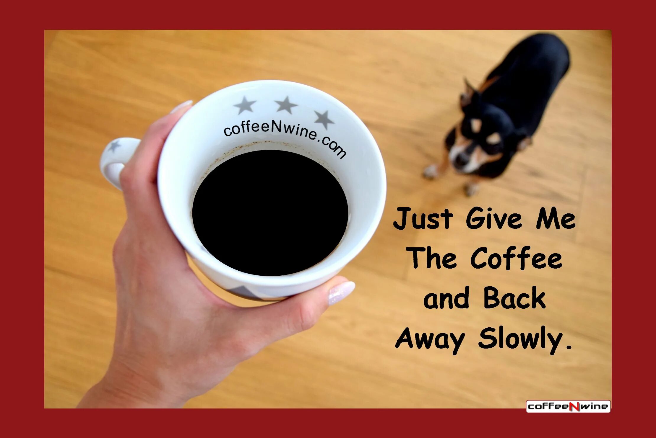 Can i have any coffee. Give me coffee22. easy slow coffee. ‘i just want my dog back’.