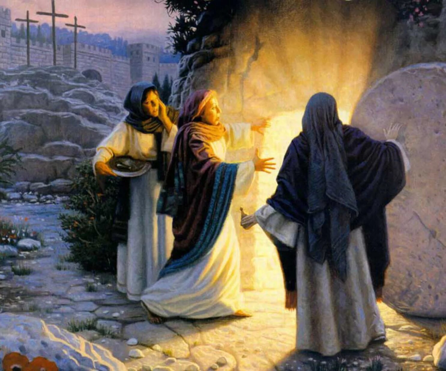 Воскрес через 250 лет после гибели. Христос Воскресе жены мироносицы.