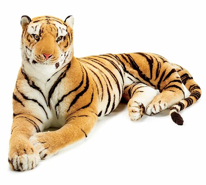 Большие мягкие игрушки тигры. Мягкая игрушка тигр большой. Мягкая игрушка тигр лежачий. Игрушка тигр большой лежачий.