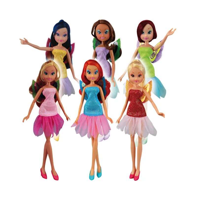 6 кукол. 6 кукол. феи винкс куклы блум мода и магия. 6 кукол. куклы энчантималс набор 6 кукол.