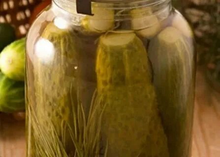 Маринованный огурец вес