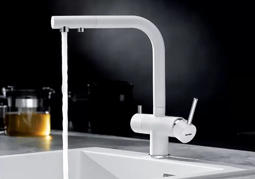 Смеситель с встроенным фильтром. Смеситель blanco fontas 2. смеситель blanco fontas ii silgranit. смеситель blanco fontas ii хром. смеситель blanco 525146 fontas ii.