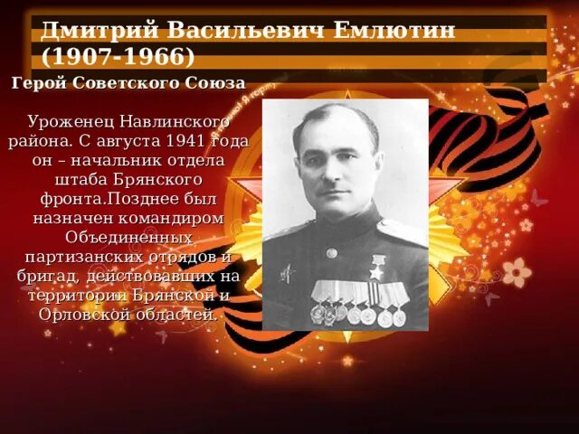 Известные люди брянской области. Брянские войны герои советского Союза.