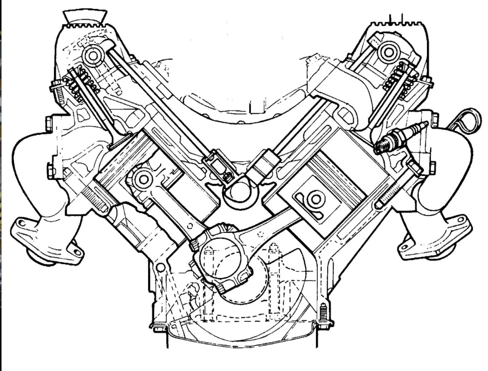 Пч двигателя. Схема двигателя внутреннего сгорания v8. Чертеж мотора v8. V6 двигатель схема. Двигатель в8 схема.