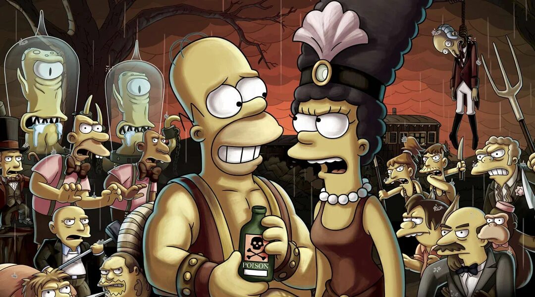 Treehouse of horror. Симпсоны хоррор. симпсоны treehouse of horror. симпсоны хэллоуин. симпсоны (the simpsons) дом ужасов!.