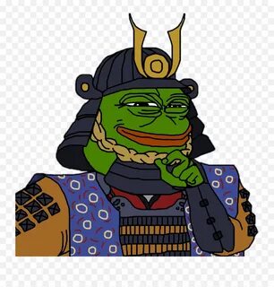 Pepe Meme Rarepepe Samurai Shogun - Pepe The Frog Japan Emoji,Emoji Samurai...