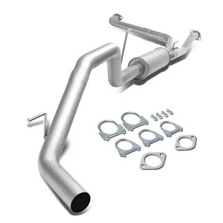 For Nissan Titan 04-06 DynoMax Race Aluminized Steel Round Gray Exhaust Muf...