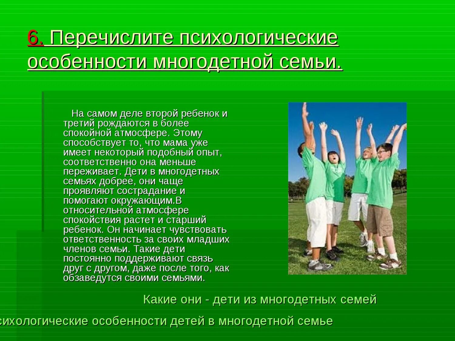Решение проблем многодетных семей. Особенности многодетной семьи. психологические особенности многодетной семьи. личностные особенности детей из многодетных семей. психологические проблемы многодетных семей.