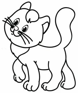 Шаблон картинка кошка