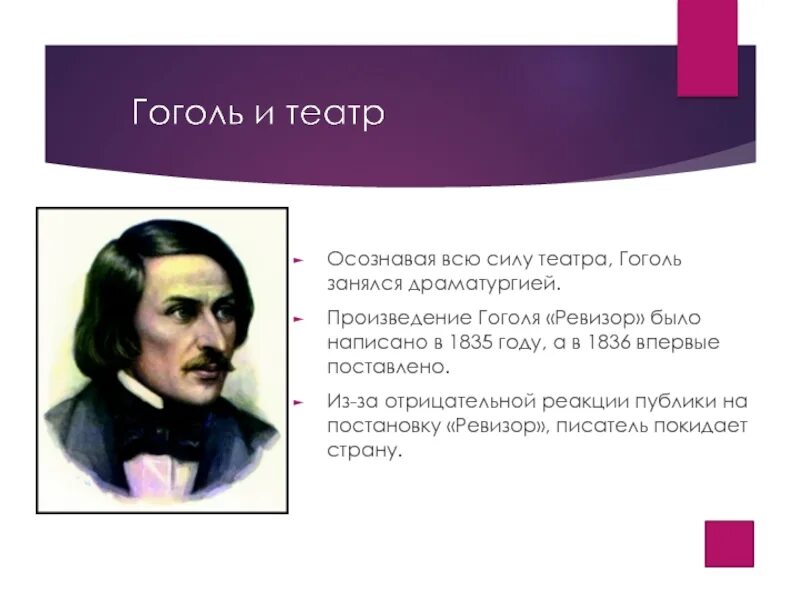 Какая фамилия николая гоголя. Ревизор» (1836) Николая Васильевича Гоголя. Гоголь годы жизни.