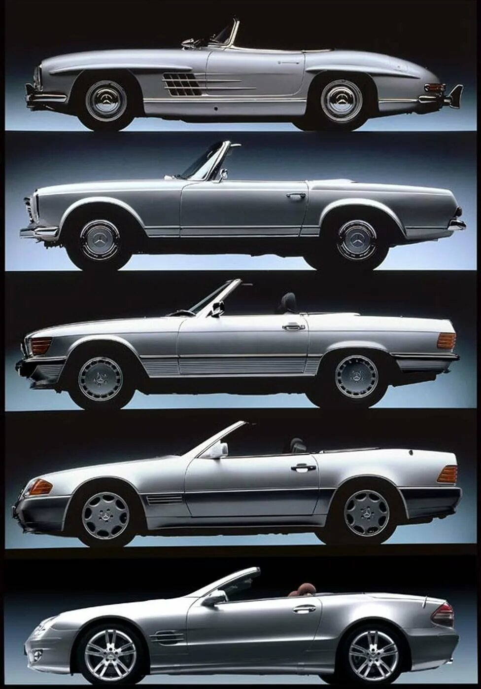 Название мерсов. Mercedes SL Evolution. Mercedes SL поколения. Mercedes Benz SL historie. Mercedes SL History.
