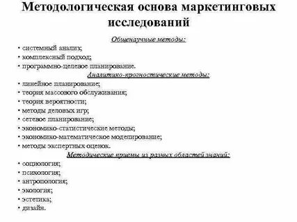 Основы маркетинговых исследований