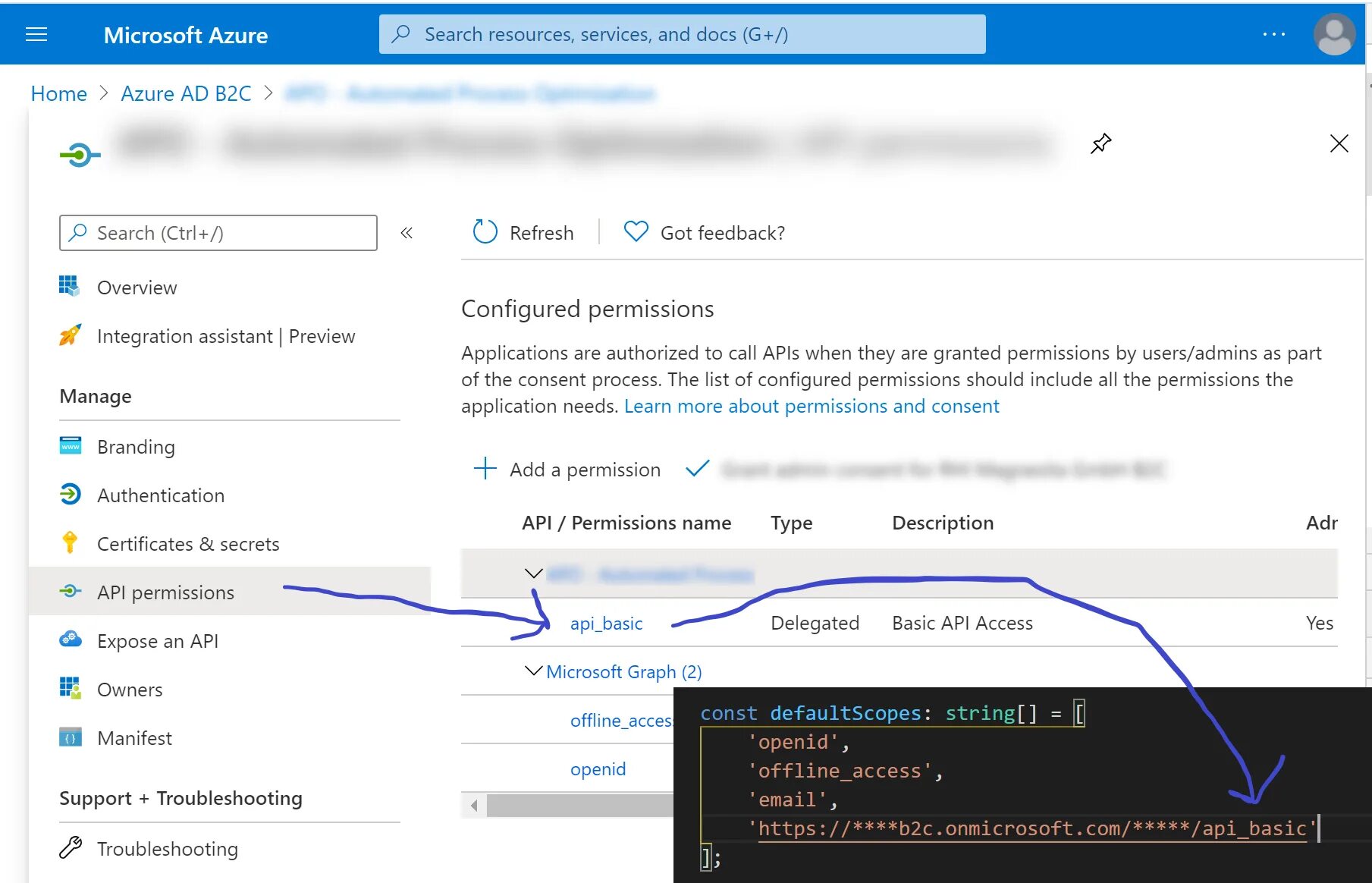 Browser permissions. Azuremsal-browser.