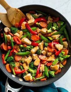 Stir vegetables