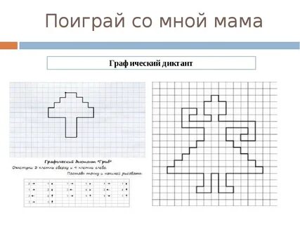 Графический диктант для 1 класса по математике