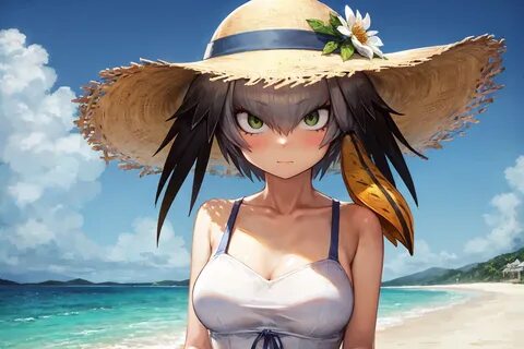 shoebill (kemono friends) generated by shoebillanon using based_mix AIBooru...