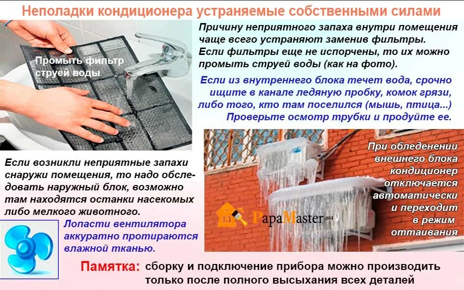 Как устранить ошибку на кондиционере