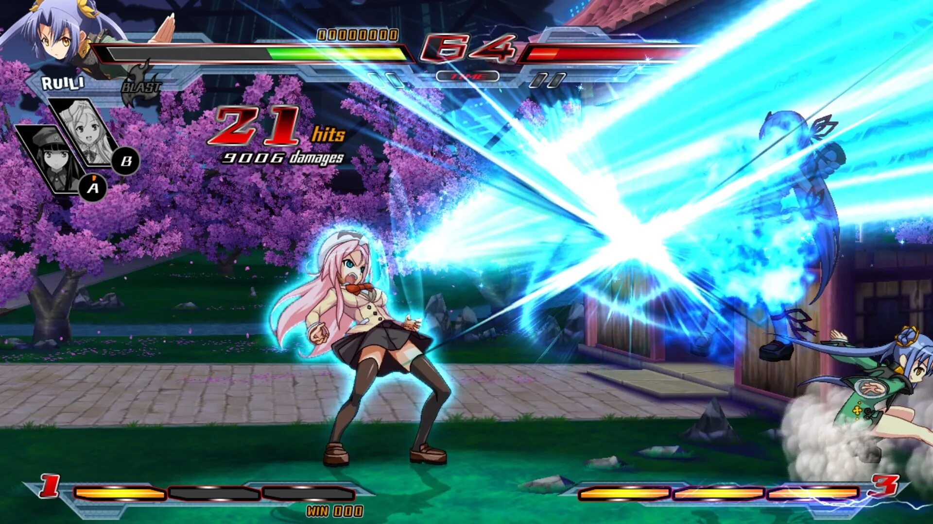 Nitroplus Blasterz: Heroines Infinite Duel. Nitroplus Blasterz игра.