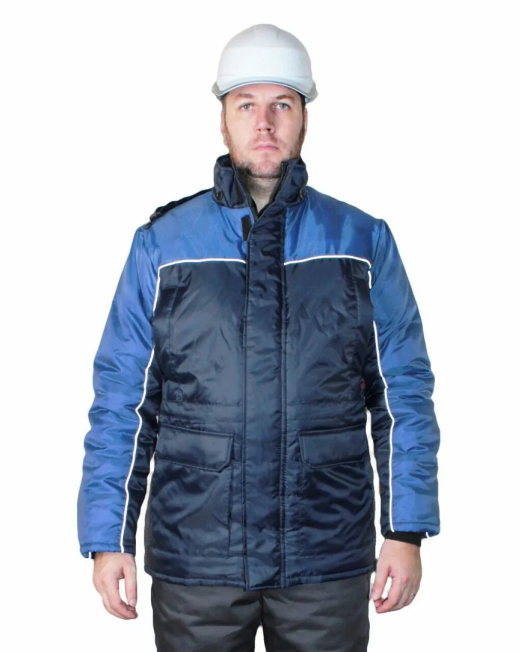 Куртка спец ут цв сер-крас-чер тк нортси 104-108/170-176. Оливковый/черный (рассо). 442r-taslan-80. Куртка зимняя спецодежда для мужчин. Куртка спец ут цв.