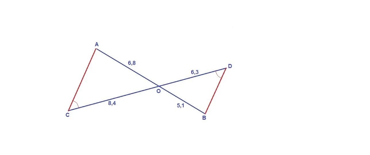 Отрезки АВ И СД пересекаются в точке о АО=6,8 см. Отрезки АВ И СД пересекаются в точке о АО 6.8. Отрезки ab и CD пересекаются в точке o. Отрезки АВ И СД пересекаются в точке о АО 6.8 см со 8.4.