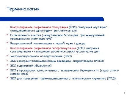 Стимуляция овуляции для естественного зачатия