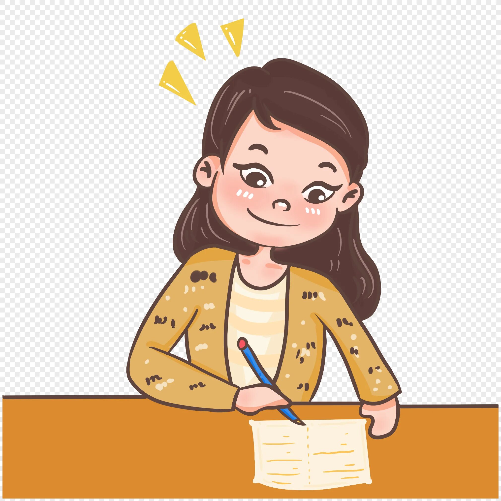 She is writing now. Девочка пишет рисунок. Девочка пишет вектор. Рисованная школьница девочка пишет. Рисунок девочки пишущей письмо.