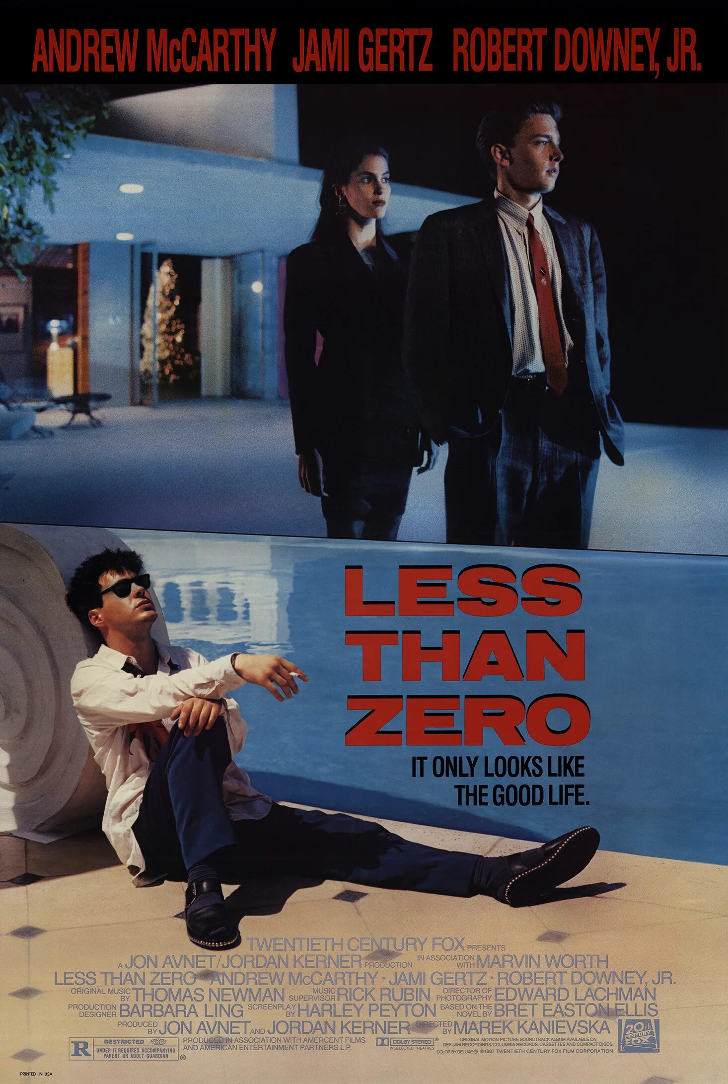 Less than zero the. Джейми герц less than zero. меньше чем ноль 1987.